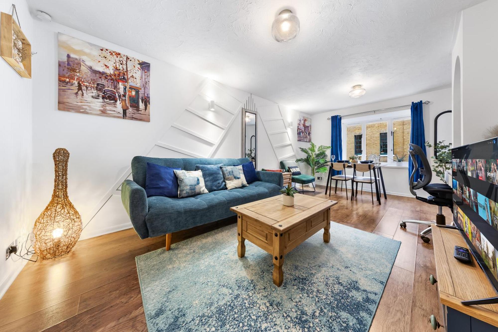 Appartement Quirky Canary 2bed, Free Parking, Smart Tv & Games Londres