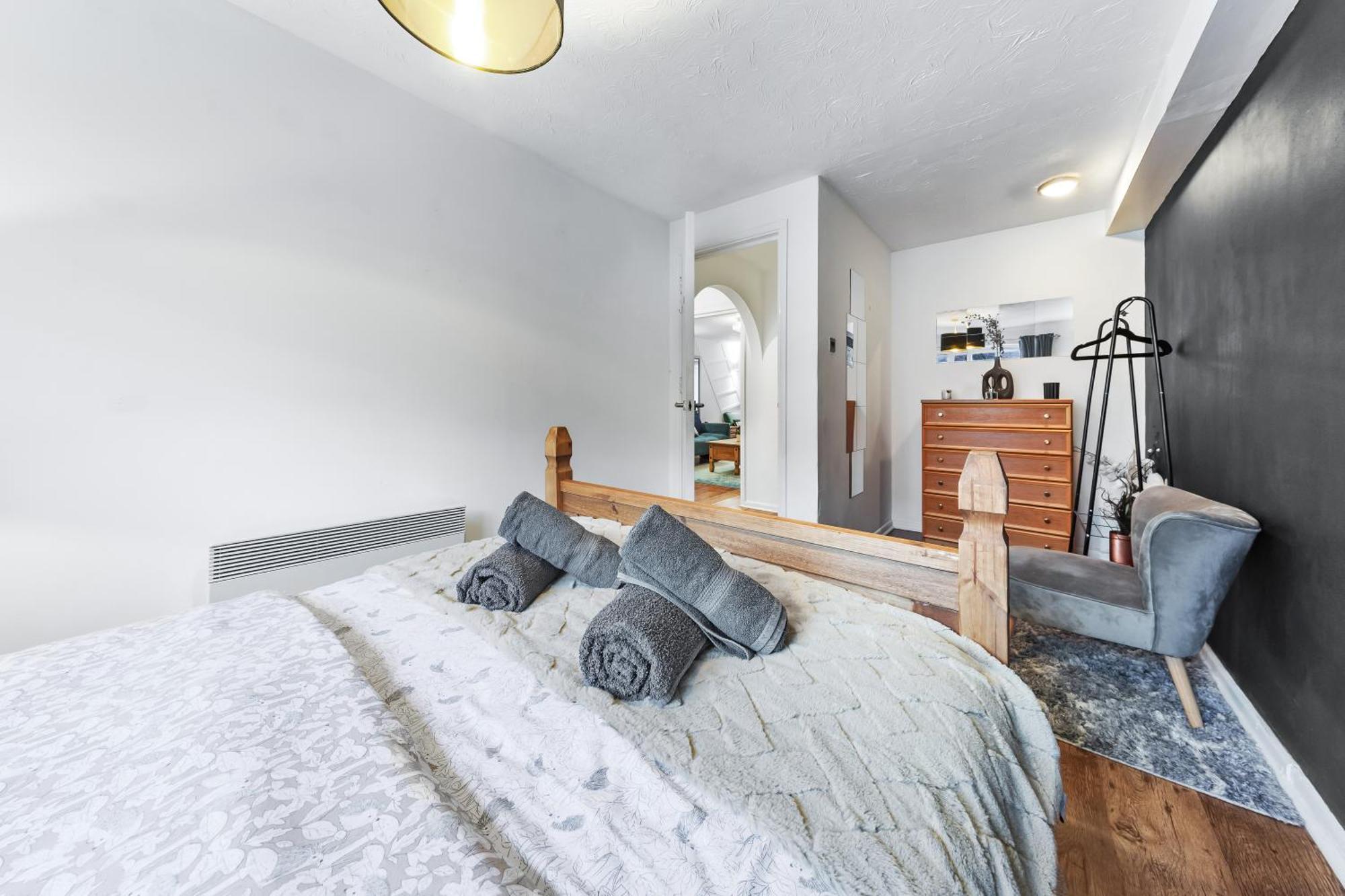 Quirky Canary 2bed, Free Parking, Smart Tv & Games Appartement Londres